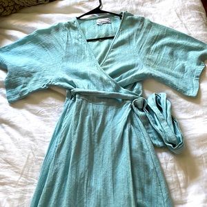 Midi Light Blue urban outfitters dress